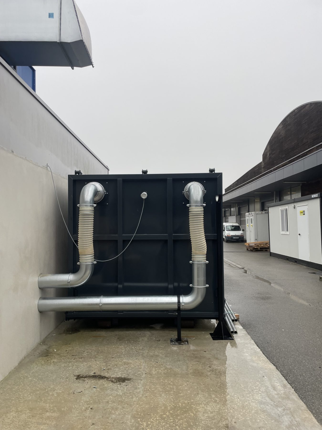 ATEX wood extraction system for municipal technical centre, project photo 10
