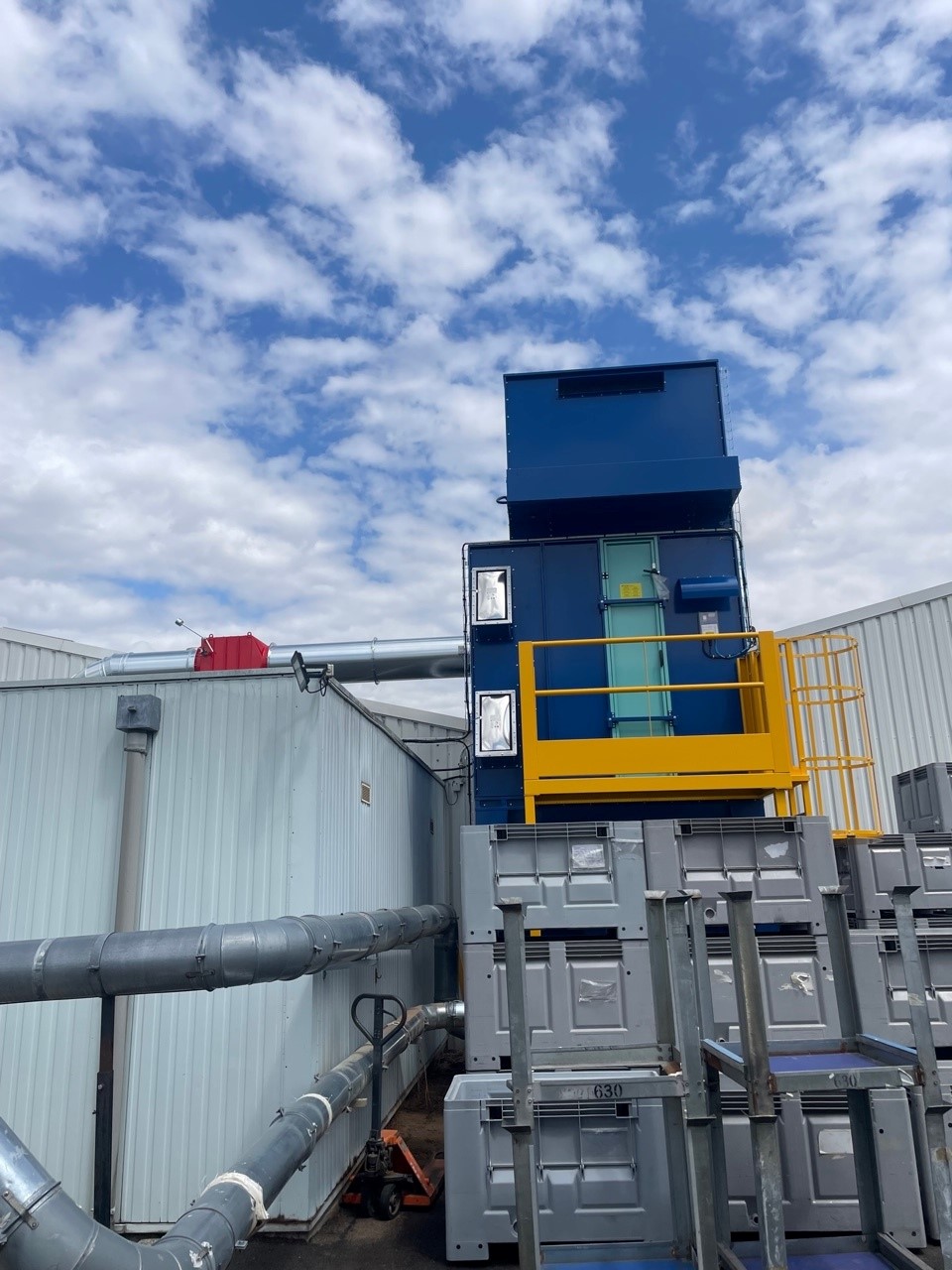 Wood dust extraction installation, project photo 10
