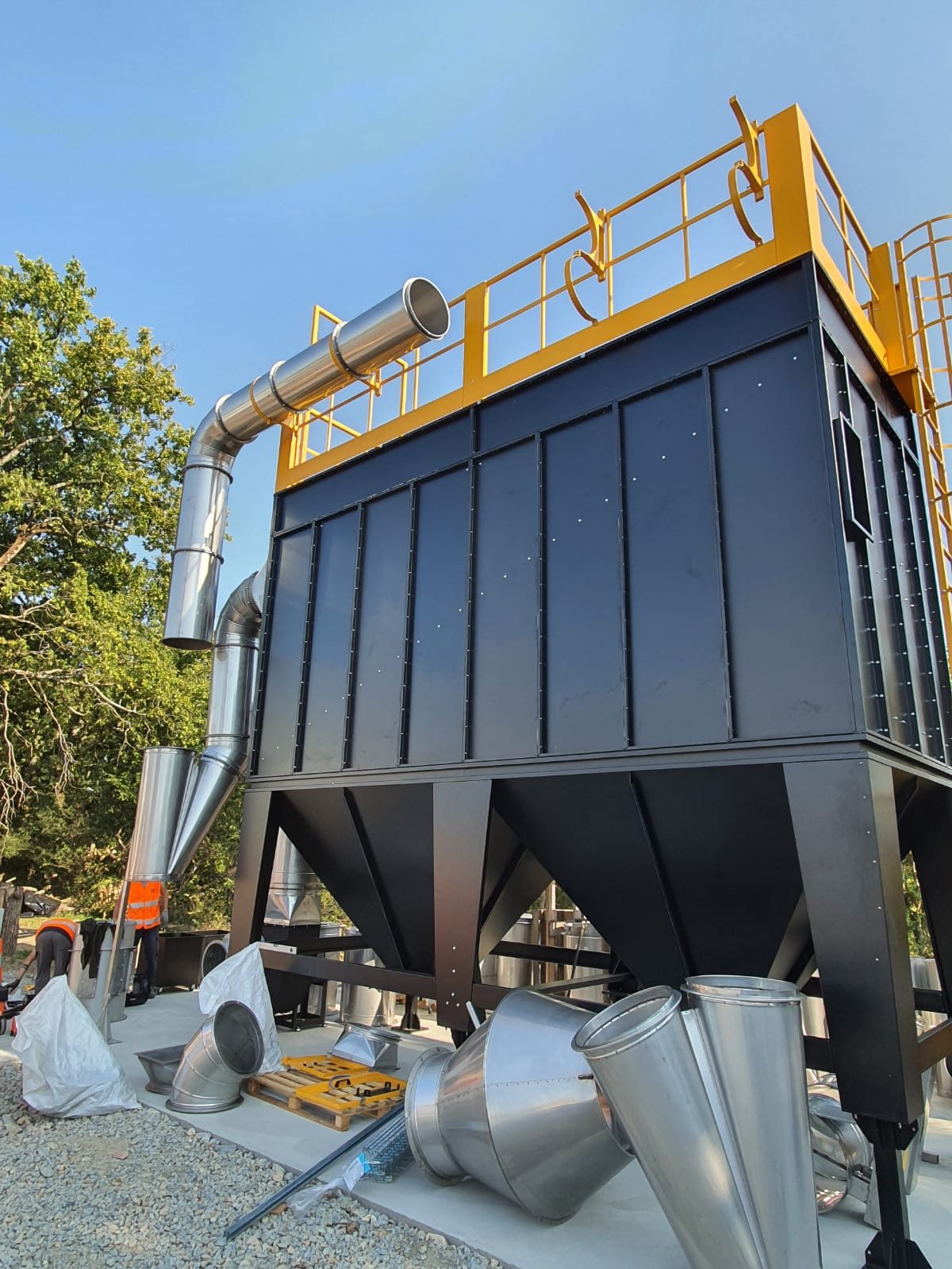 Fire smoke extraction installation, project photo 10