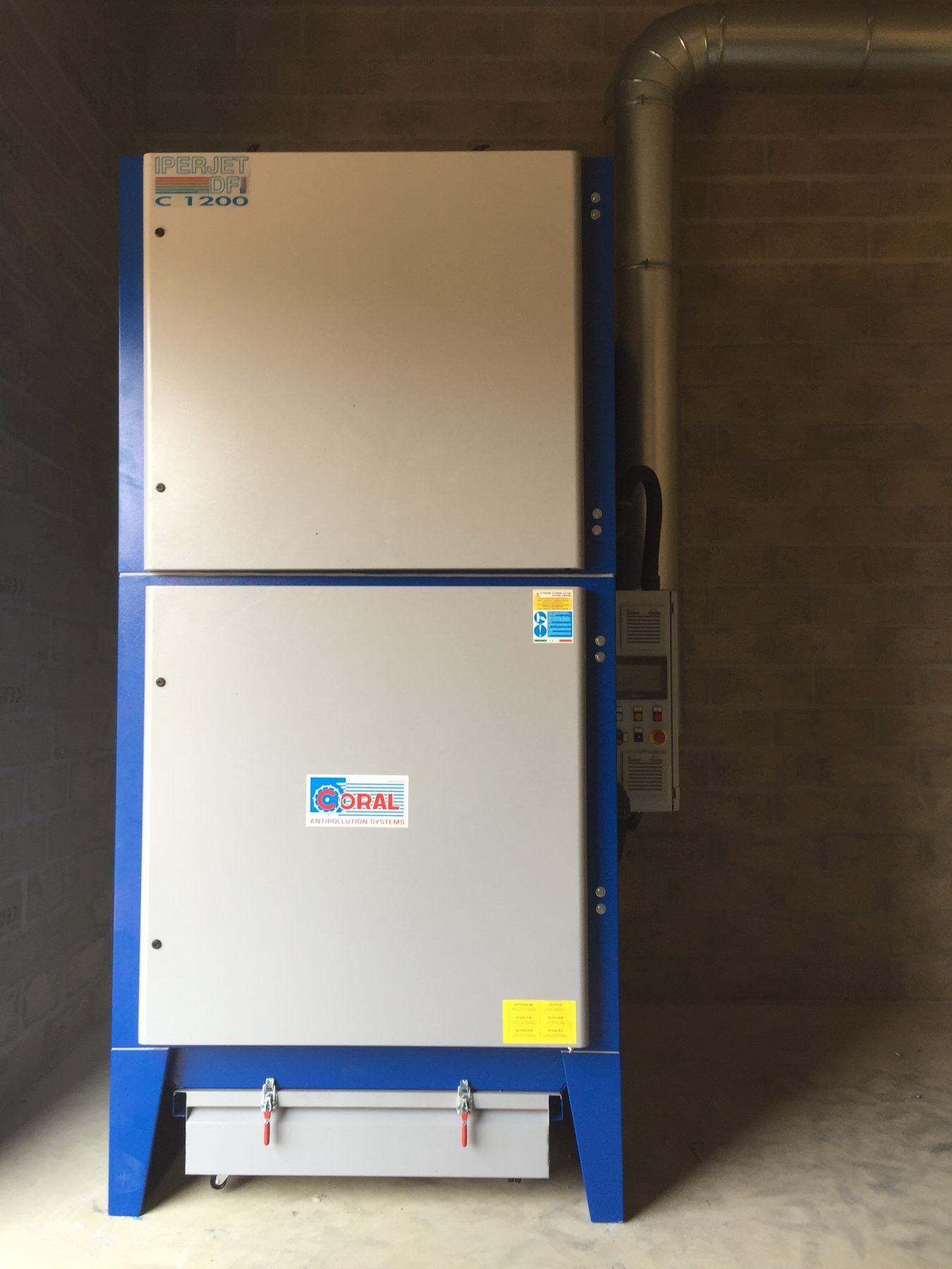 Centralised extraction system of rubber extrusion fumes and mixing dust, project photo 11