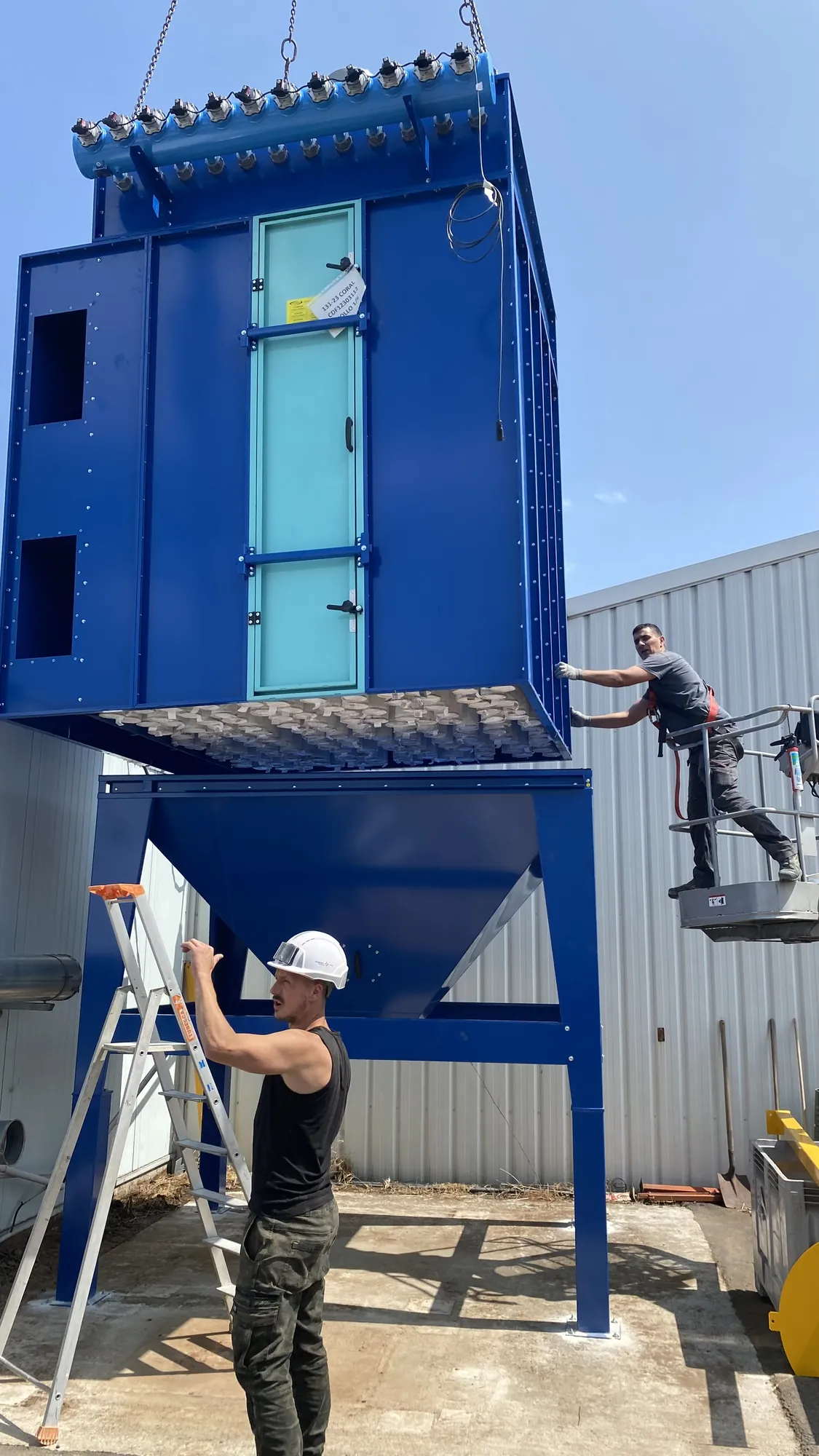 Wood dust extraction installation, project photo 11