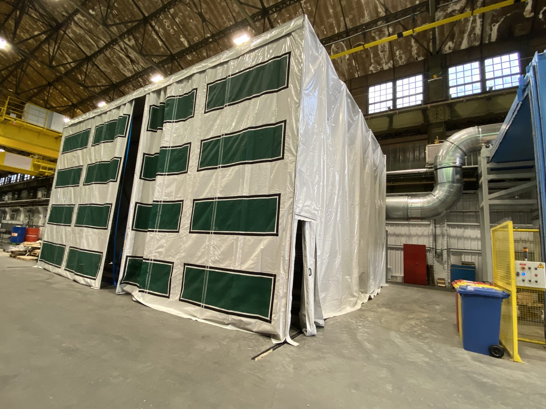 2 Retractable grinding tunnels for steel components in the nuclear sector, project photo 12
