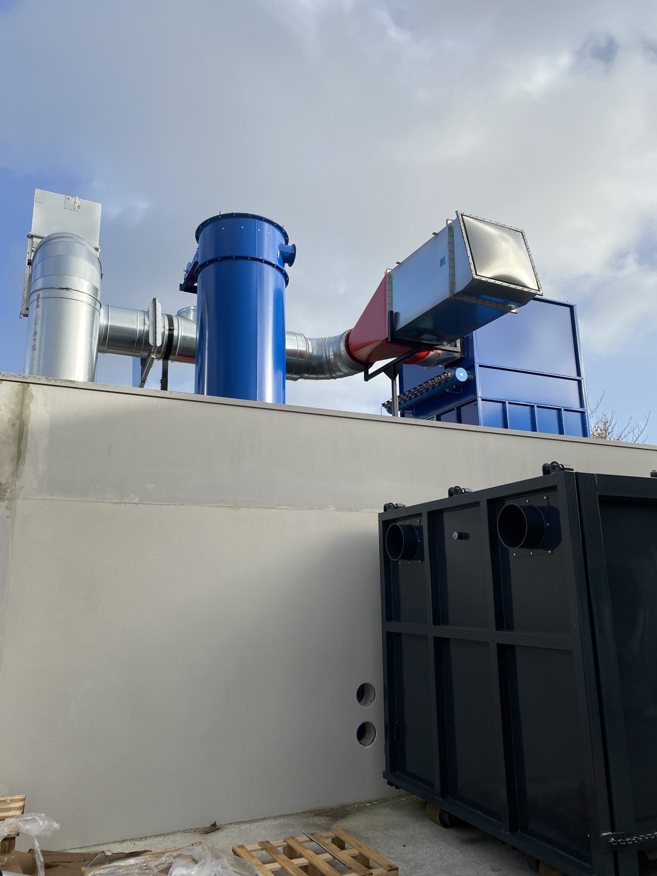 ATEX wood extraction system for municipal technical centre, project photo 12