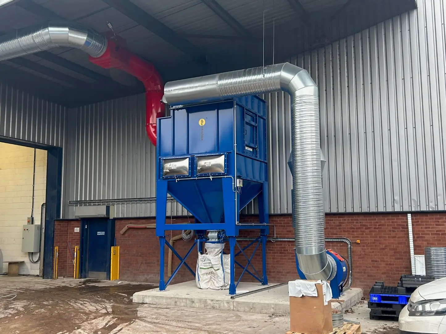 ATEX Powder mixing dust extraction for food industry, project photo 1
