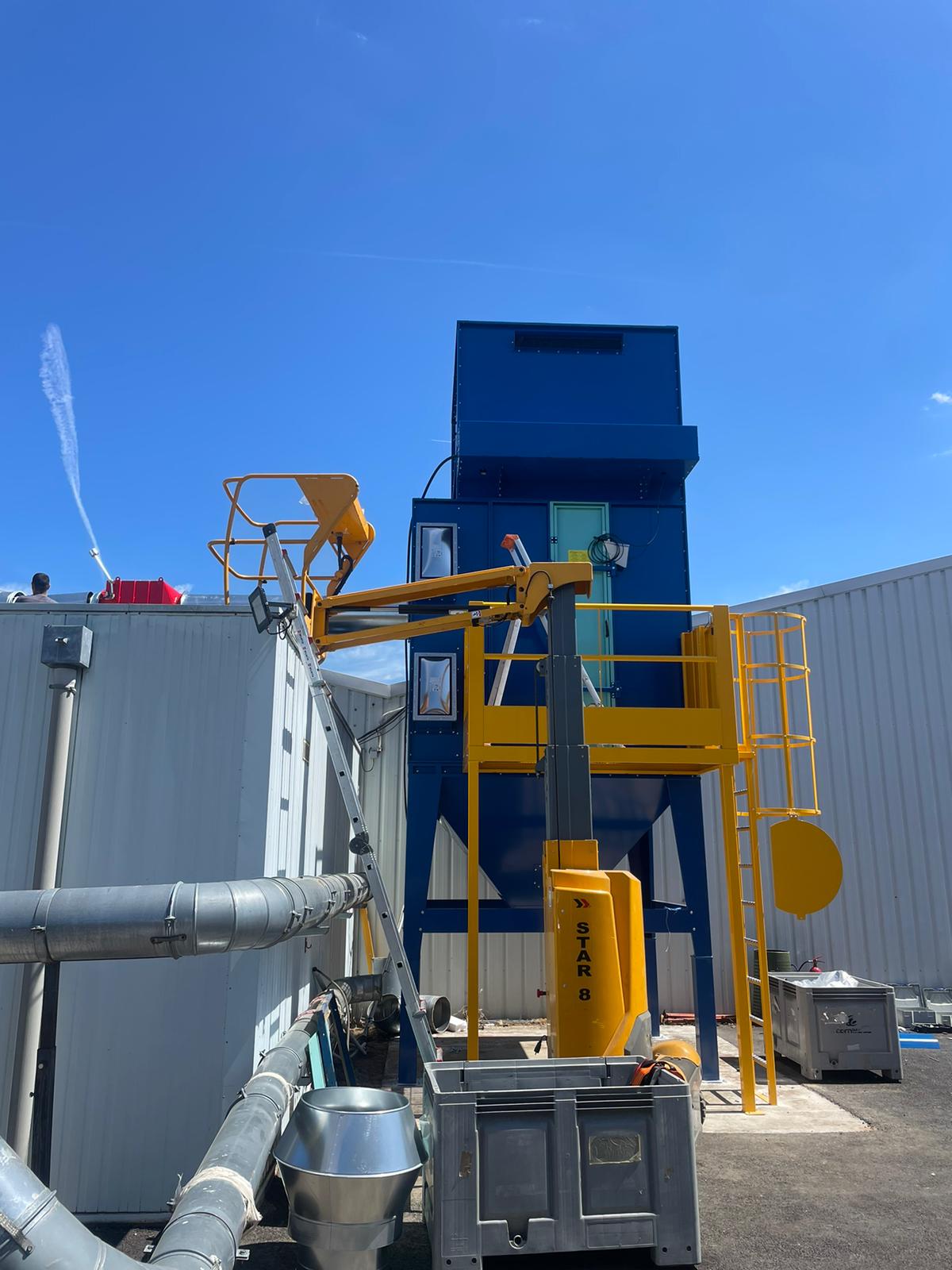 Wood dust extraction installation, project photo 12