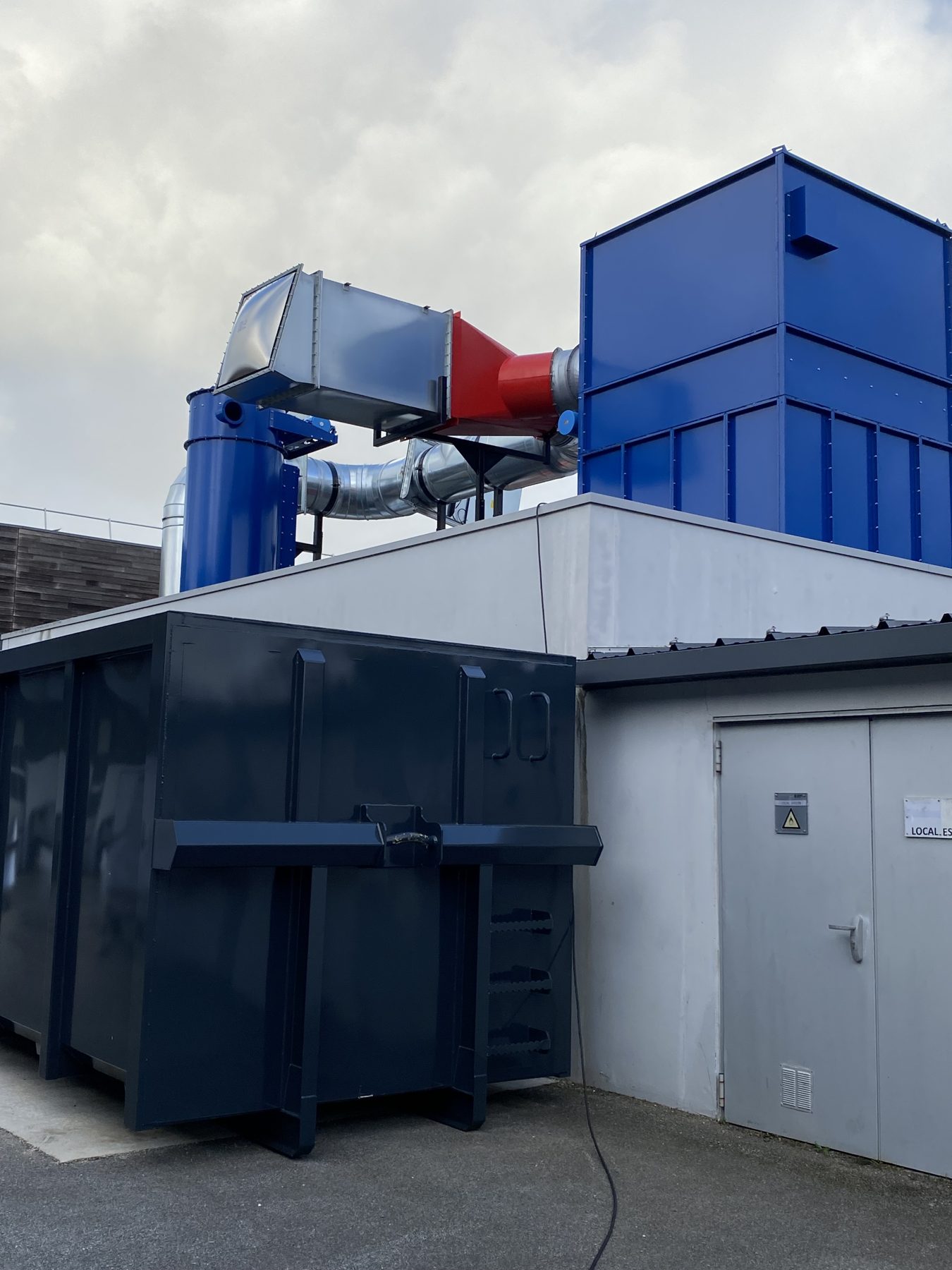 ATEX wood extraction system for municipal technical centre, project photo 13