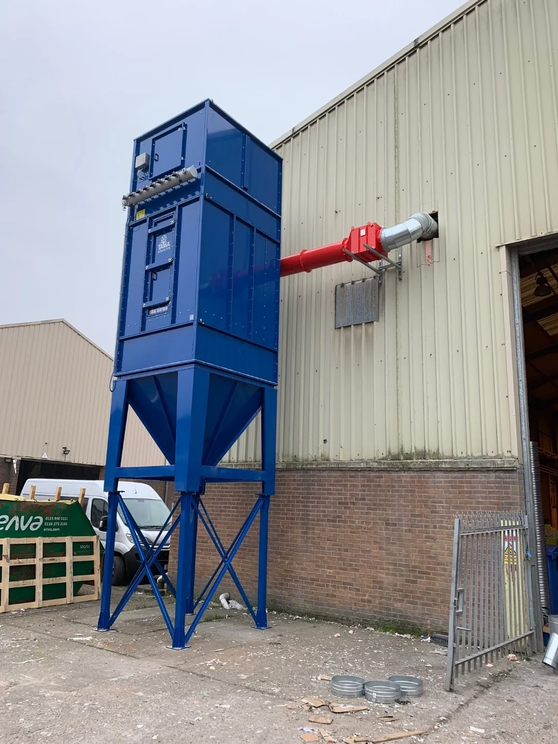 ATEX Paper shredding dust extraction for recycling industry, project photo 1