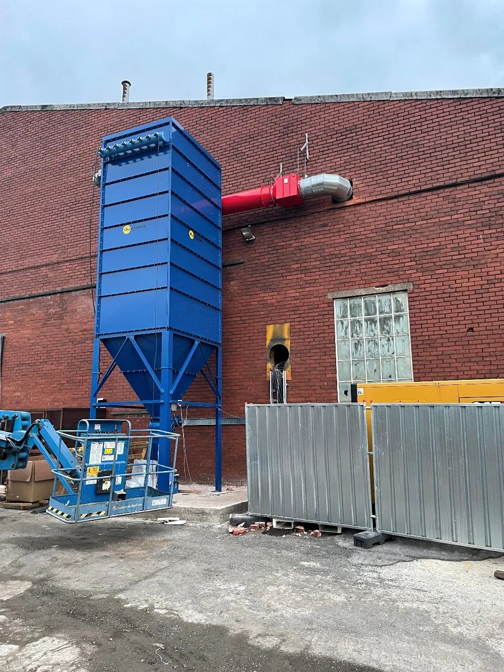 Atex plastic and rubber shredding dust extraction for recycling industry, project photo 1