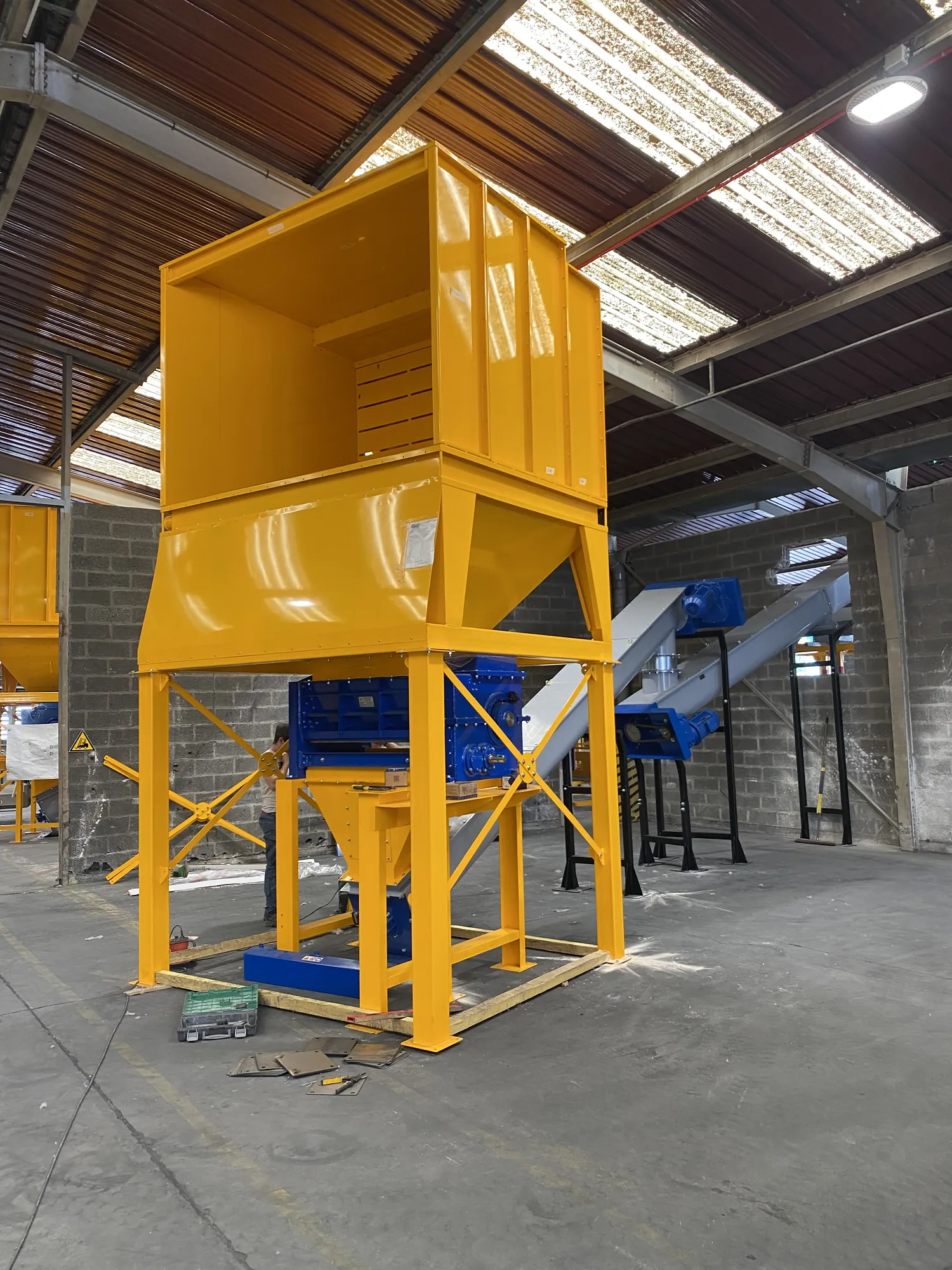 Waste dust packaging line, project photo 15
