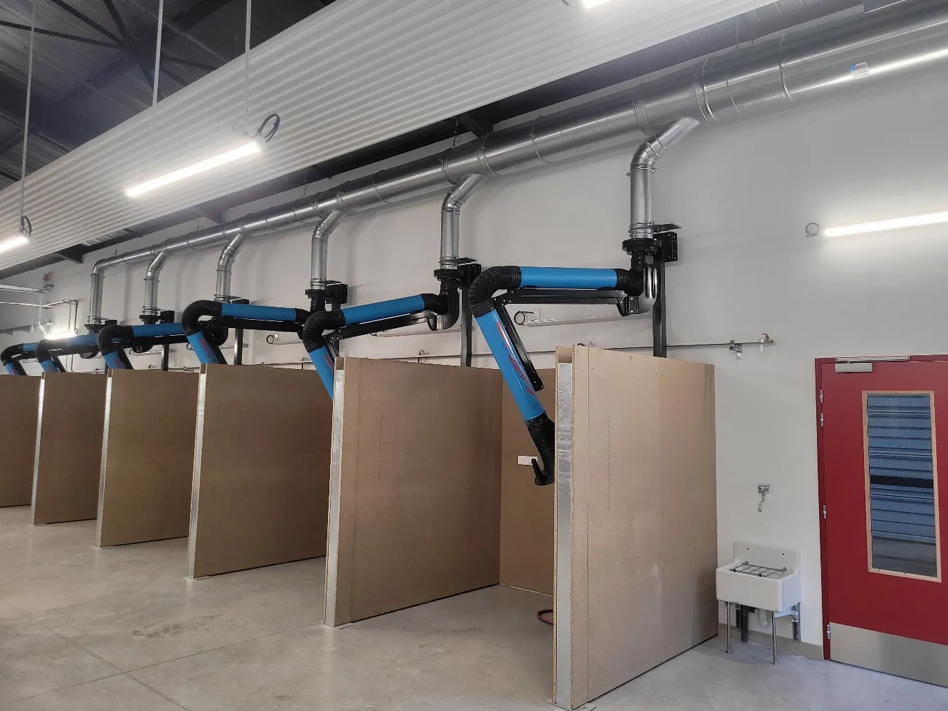 Centralised welding extraction system, project photo 1