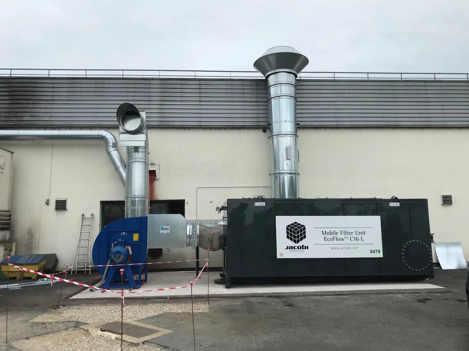 VOC absorption system of rubber odors, project photo 1