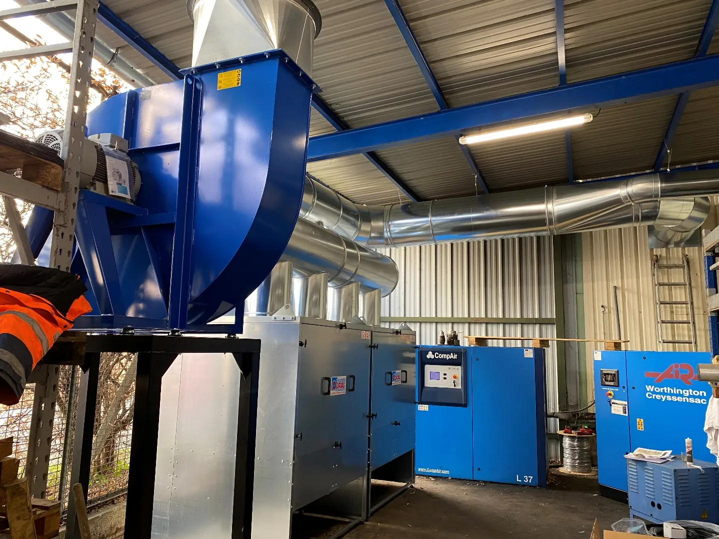 Oil mist EXTRACTION system for machining, project photo 1