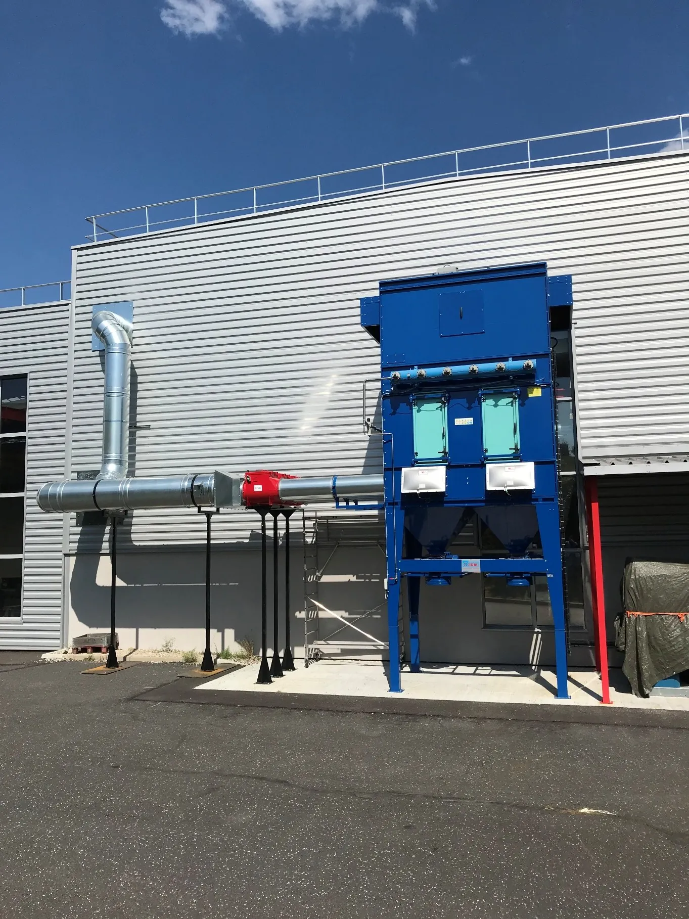 ATEX aluminium / steel cuting extraction, project photo 1
