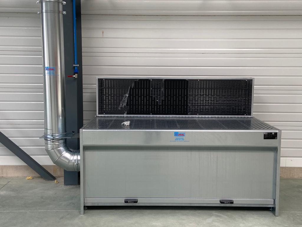 Extraction bench for a maintenance workshop, project photo 1