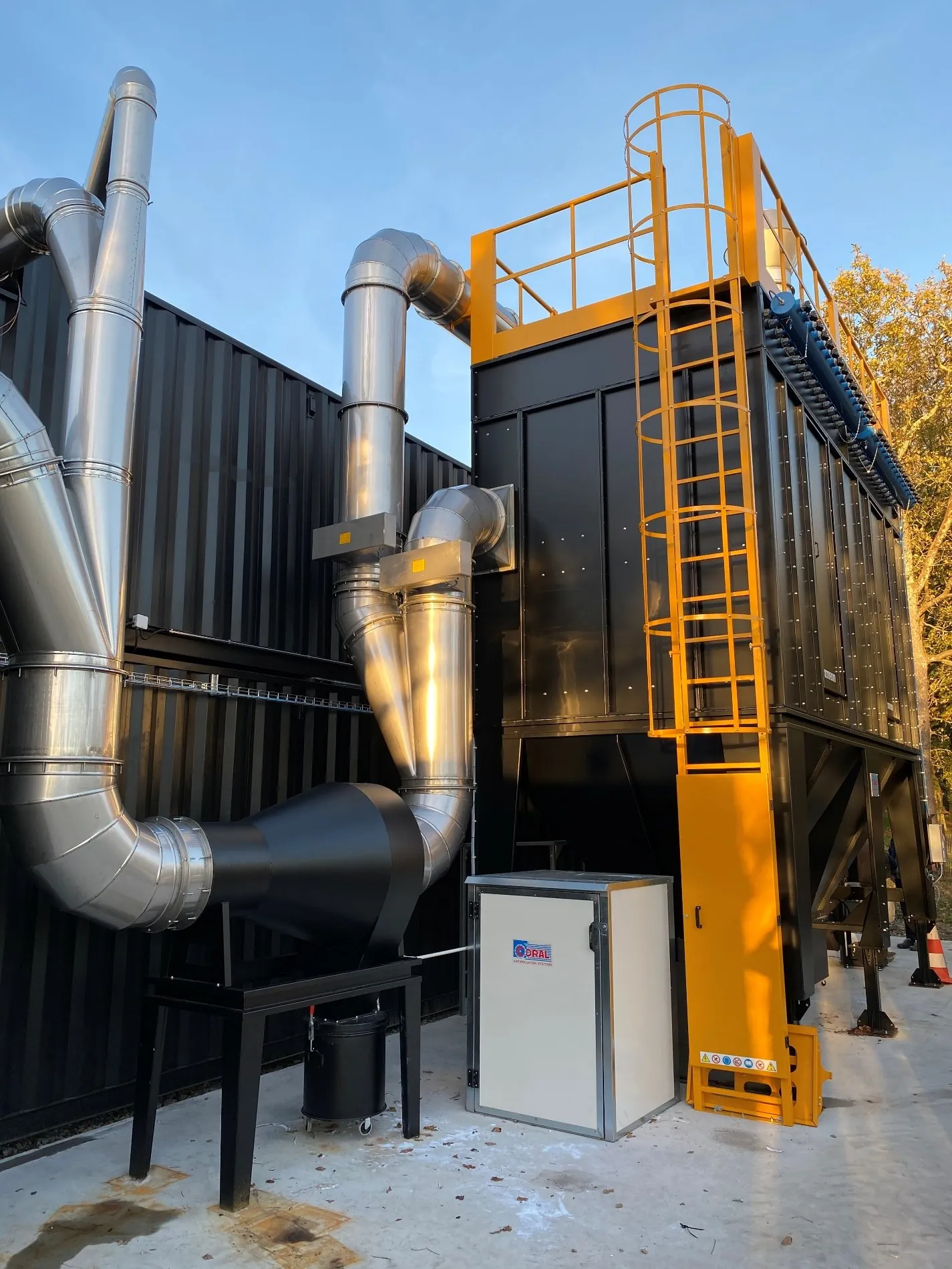 Fire smoke extraction installation, project photo 1